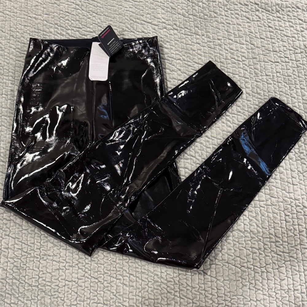 Commando legwear collection Faux Patent Leather Legging - Shiny Black Leggings